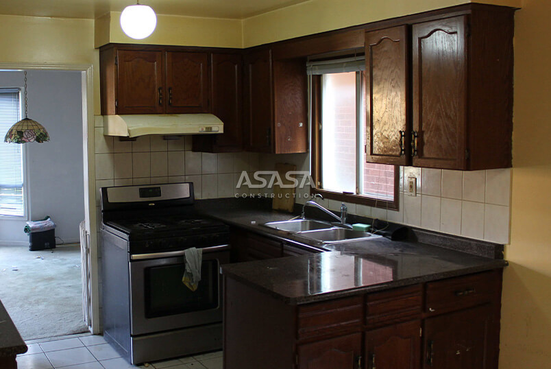 CUPBOARD REPLACEMENT AND SINK INSTALLATION